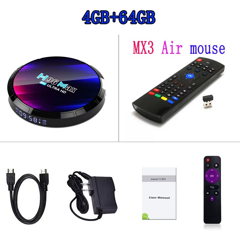 Android TV Box MAX RK3528 Android Box Support 2.4G/5.8G Wifi6 BT5.0 4K Video Set Top TV Box Decode and Play 8K 24Fps